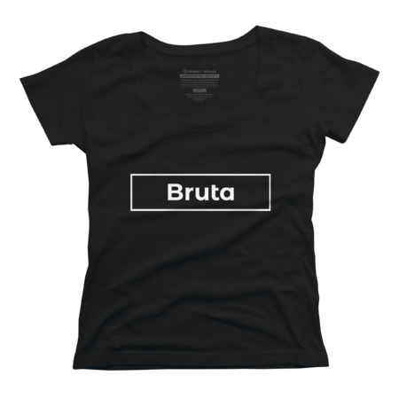Diseño minimalista con palabra “Bruta” BLACK.