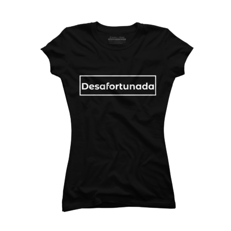 Diseño minimalista con palabra “Desafortunada” BLACK.
