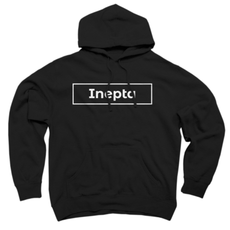 Diseño minimalista con palabra “Inepta” BLACK.