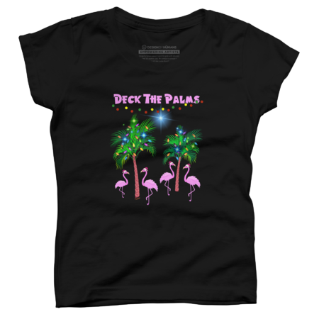 Deck The Palms Pink Flamingos Tropical Christmas Lights