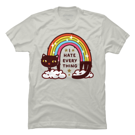 Cute Sarcastic Rainbow Cat That Hates Everything
