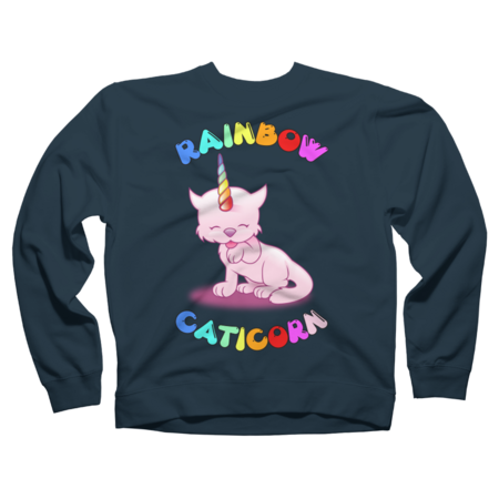 Rainbow Caticorn Cute Cat and Unicorn Cartoon Kitty