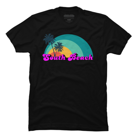 Retro South Beach Miami Summer Souvenir