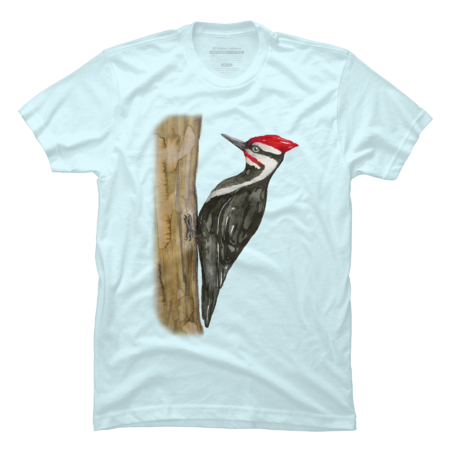 Pileated woodpecker watercolor