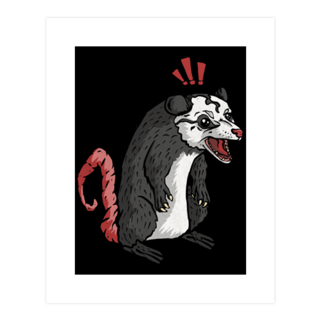 Funny Angry Possum Graphic Novelty