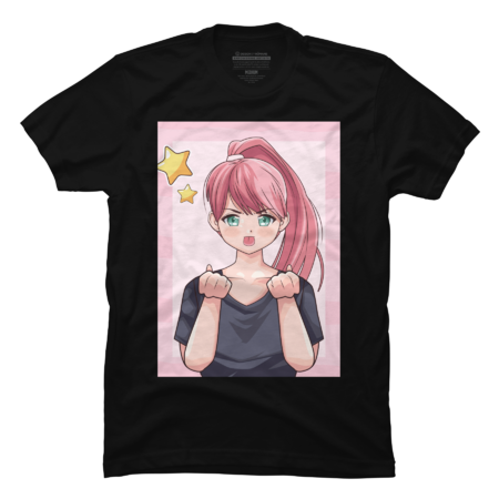 Girl with stars anime character