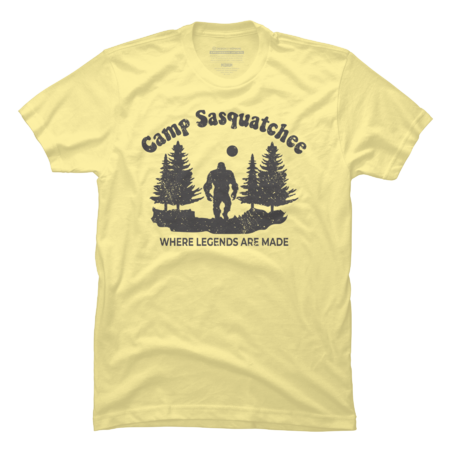 Distressed Summer Camp Sasquatchee Funny Bigfoot Sasquatch Yeti