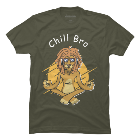 Chill Bro Rasta Lion Namaste Yoga Yogi