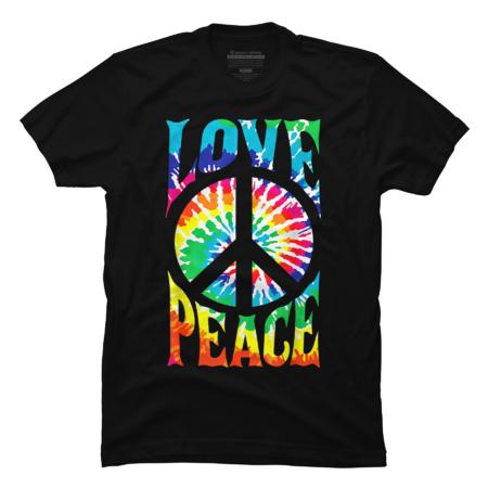 Hippie Tie Dye Peace Sign Love 60S 70S Costume Womens Bus Mother