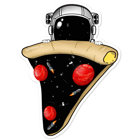 pizza loving astronaut
