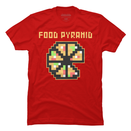 Food Pyramid. Pizza pivel art