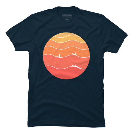 Surfer Sunset waves