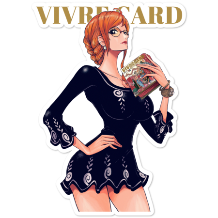 Anime Sexy Nami With Book Vivre Card T-shirt & Accessories