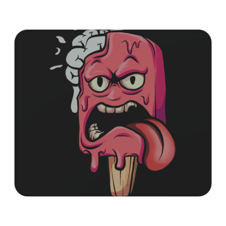 Ice Cream Monster Pop Art Style Zombie