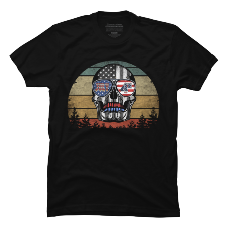 JULY 4TH VINTAGE SKULL INDEPENDENCE DAY GIFT