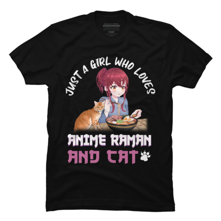 Just a Girl Who Loves Anime Ramen and Cats Gift for Teen Girls