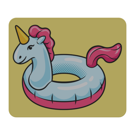 Unicorn swim ring pop art style