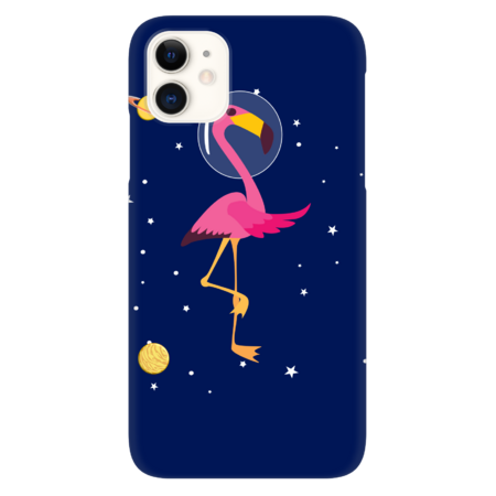 Funny Flamingo in Space