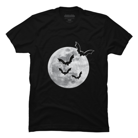Halloween Full Moon Flying Bats