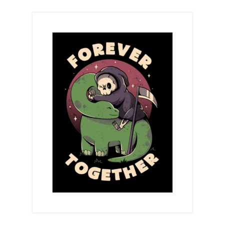 Forever Together - Cute Grim Reaper Dino Gift
