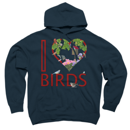 I Love (Heart) Birds - Nature - Bird Lovers