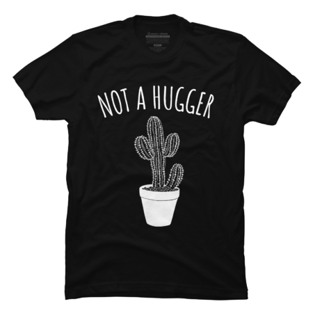 Not A Hugger Funny Cactus Sarcastic