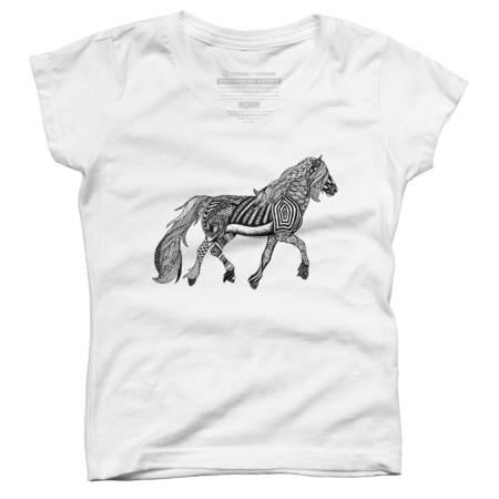 Zentangle Friesian Horse