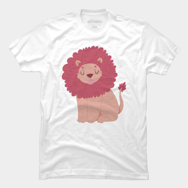PINK LION T Shirt By Clairestamper 