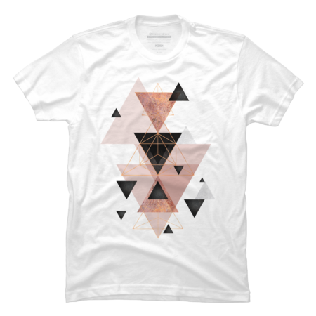 Geometric Triangles in Blush and Rose Gold