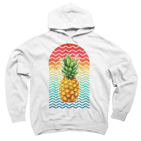 Vintage Sea Sunset Tropical Pineapple