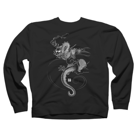 Dragon in the Clouds (white)