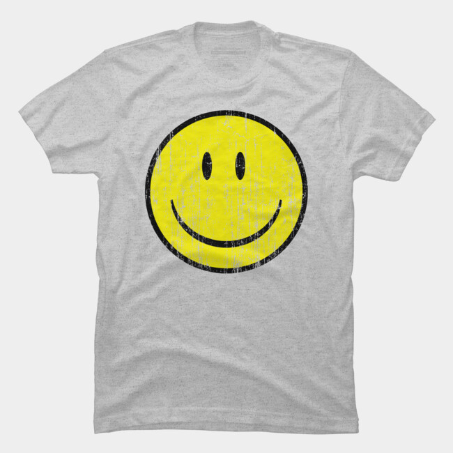 Smiley Grunge Acid House T Shirt By PINHEAD66 Design By Humans