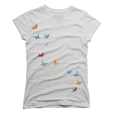 Flying Paper Cranes Birds