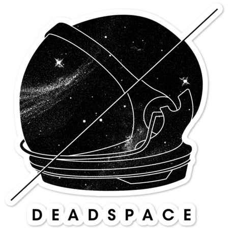 Dead Space HELMET STICKER (Black)