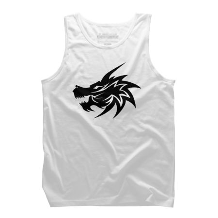 Design By Humans Dragon Tribal Mens Graphic Tank Top