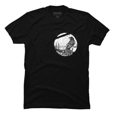 Crow (Smaller - for dark Tee's and prints)